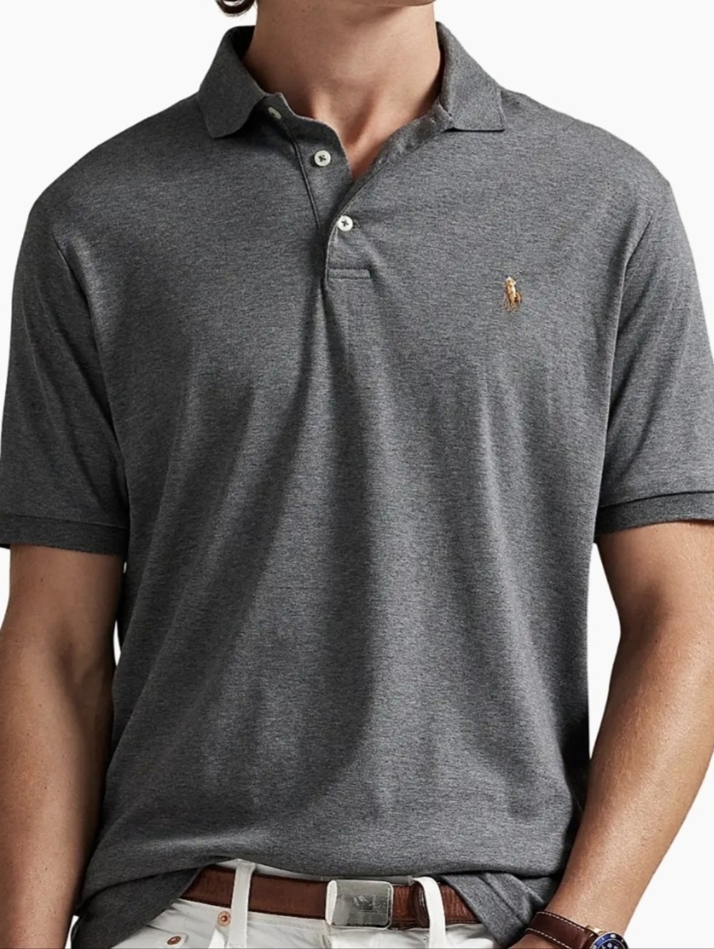 Polo by Ralph Lauren Dark Charcoal Gray Short-Sleeve Polo